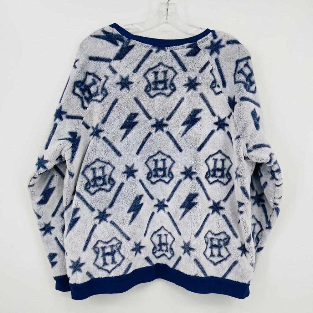 Wizarding World Harry Potter Fleece Loungewear Sweatshirt Size XL Fuzzy Soft - Picture 3 of 8